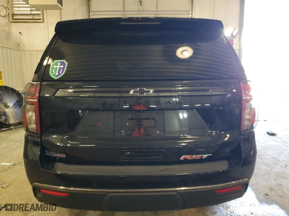 2022 Chevrolet Suburban RST with VIN 1GNSKEKD8NR206595, listed as a Copart auction lot 65003794 with 34,559 mi miles and Salvage Title. Bid and sale history available at carsss.com. Image 6.