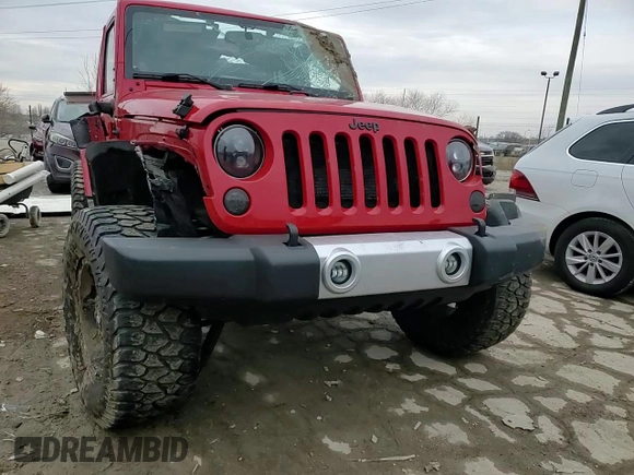2014 Jeep Wrangler Unlimited Sahara with VIN 1C4BJWEG3EL292912, listed as a Copart auction lot 46402825 with 91,392 mi miles and Salvage Title. Bid and sale history available at carsss.com. Image 12.