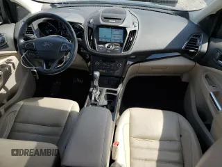 2017 Ford Escape Titanium with VIN 1FMCU9J9XHUA93760, listed as a Copart auction lot 50472375 with 104,247 mi miles and Salvage Title. Bid and sale history available at carsss.com. Image 8.