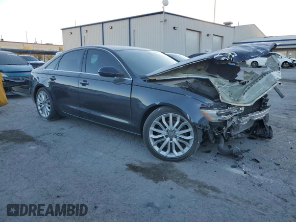 2013 Audi A6 Premium Plus with VIN WAUDFAFC7DN018573, listed as a Copart auction lot 79898604 with 71,914 mi miles and Salvage title. Bid and sale history available at DreamBid. Image 4.