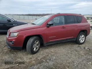 2014 Jeep Compass Sport with VIN 1C4NJCBA7ED627093, listed as a Copart auction lot 50158915 with 133,417 mi miles and Salvage Title. Bid and sale history available at carsss.com. Image 1.