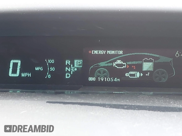 2010 Toyota Prius II with VIN JTDKN3DUXA0001196, listed as a IAAI auction lot 42246433 with 191,054 mi miles and . Bid and sale history available at DreamBid. Image 7.