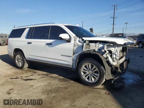 2021 GMC Yukon XL SLT with VIN 1GKS1GKD4MR252032, listed as a Copart auction lot 41763845 with 81,720 mi miles and Salvage Title. Bid and sale history available at carsss.com. Image 4.