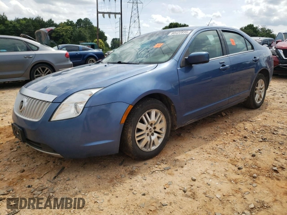 2010 Mercury Milan with VIN 3MEHM0HA7AR630960, listed as a Copart auction lot 60422835 with 257,776 mi miles and Salvage title. Bid and sale history available at DreamBid. Image 1.