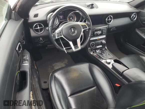 2014 Mercedes-Benz SLK 250 with VIN WDDPK4HA1EF093957, listed as a Copart auction lot 81787234 with 52,850 mi miles and Salvage title. Bid and sale history available at DreamBid. Image 8.