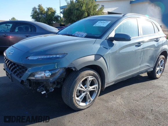 2022 Hyundai Kona SEL with VIN KM8K62AB2NU812222, listed as a IAAI auction lot 41960027 with 83,529 mi miles. Bid and sale history available at carsss.com. Image 18.