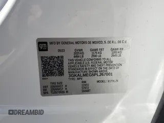 2023 GMC Terrain SLE with VIN 3GKALMEG5PL267001, listed as a Copart auction lot 50059575 with 10,945 mi miles and Salvage Title. Bid and sale history available at carsss.com. Image 13.