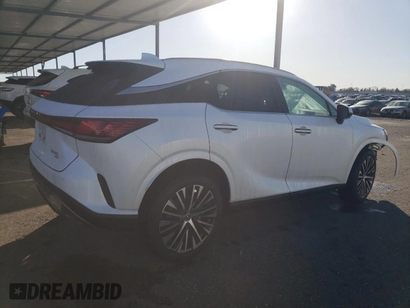 2024 Lexus RX with VIN 2T2BAMCA3RC077963, listed as a Copart auction lot 44000325 with 2,602 mi miles and Salvage Title. Bid and sale history available at carsss.com. Image 3.