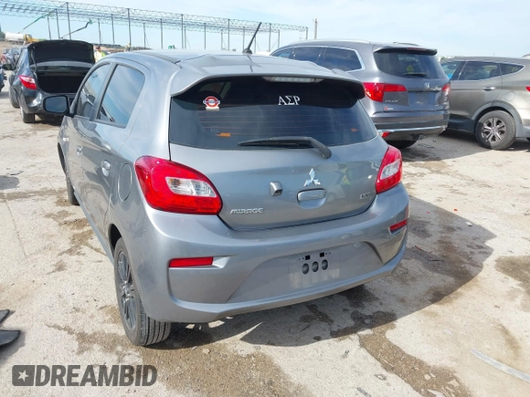 2020 Mitsubishi Mirage LE with VIN ML32A5HJ8LH002281, listed as a IAAI auction lot 42321313 with 59,064 mi miles and . Bid and sale history available at DreamBid. Image 3.