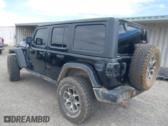 2022 Jeep Wrangler Unlimited Rubicon with VIN 1C4HJXFN2NW134024, listed as a IAAI auction lot 42248188 with 41,899 mi miles and . Bid and sale history available at DreamBid. Image 3.