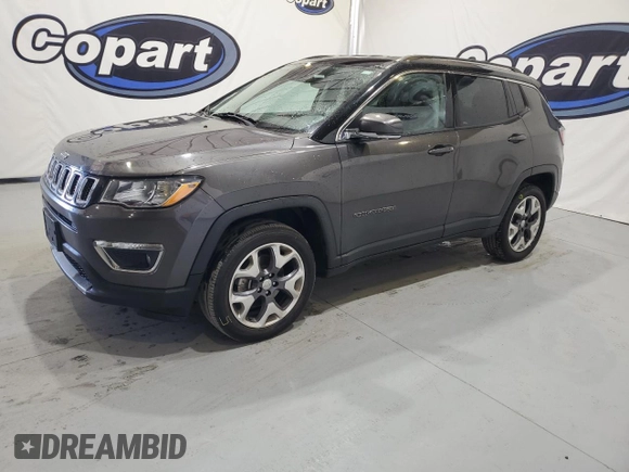 2021 Jeep Compass Limited with VIN 3C4NJDCB5MT599655, listed as a Copart auction lot 88767695 with 87,316 mi miles and Clean Title. Bid and sale history available at carsss.com. Image 1.