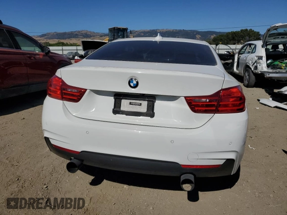 2015 BMW 4 Series 435i with VIN WBA3R1C58FK193525, listed as a Copart auction lot 57428725 with 85,881 mi miles and Clean title. Bid and sale history available at DreamBid. Image 6.