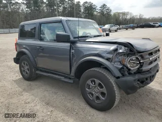 2024 Ford Bronco Big Bend with VIN 1FMDE7AH0RLA55295, listed as a Copart auction lot 49311005 with 3,383 mi miles and Salvage Title. Bid and sale history available at carsss.com. Image 4.