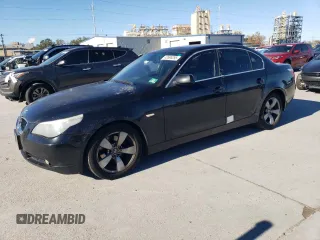 2005 BMW 5 Series 525i with VIN WBANA53555B168023, listed as a Copart auction lot 42696295 with 199,176 mi miles and Salvage Title. Bid and sale history available at carsss.com. Image 1.