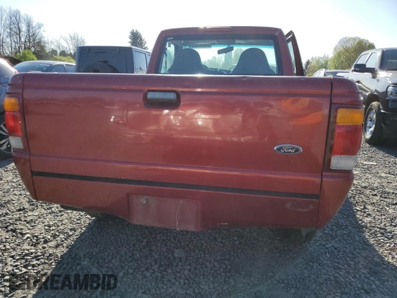 1998 Ford Ranger XL with VIN 1FTYR10C5WPA62518, listed as a Copart auction lot 53660105 with 256,060 mi miles and Salvage title. Bid and sale history available at DreamBid. Image 6.