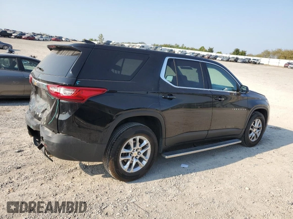 2018 Chevrolet Traverse LS with VIN 1GNEVLKW3JJ200822, listed as a Copart auction lot 69265254 with 128,829 mi miles and Salvage Title. Bid and sale history available at carsss.com. Image 3.