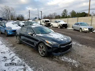 2018 Kia Stinger GT with VIN KNAE35LC0J6039182, listed as a Copart auction lot 41696565 with 57,053 mi miles and Salvage Title. Bid and sale history available at carsss.com. Image 12.
