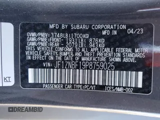 2023 Toyota GR86 Premium with VIN JF1ZNBF19P8759025, listed as a Copart auction lot 52306575 with 51,363 mi miles and Salvage Title. Bid and sale history available at carsss.com. Image 12.