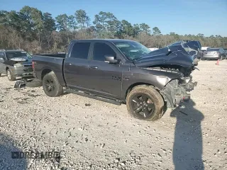 2018 Ram 1500 Night with VIN 1C6RR7MT4JS109407, listed as a Copart auction lot 46451705 with 165,377 mi miles and Salvage Title. Bid and sale history available at carsss.com. Image 14.