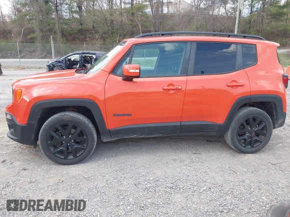 2017 Jeep Renegade Latitude with VIN ZACCJBBBXHPE65153, listed as a IAAI auction lot 41888902 with 97,221 mi miles. Bid and sale history available at carsss.com. Image 14.