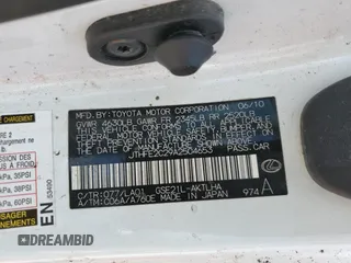 2010 Lexus IS with VIN JTHFE2C29A2504653, listed as a Copart auction lot 53067815 with Not Provided miles and Salvage Title. Bid and sale history available at carsss.com. Image 13.