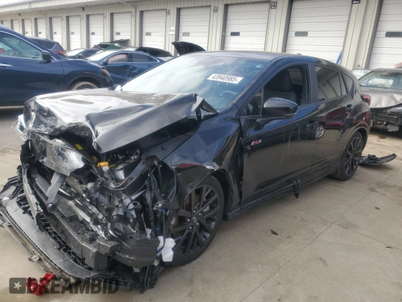 2024 Subaru Impreza RS z VIN JF1GUHJC4R8322431, wystawiony jako Copart lot #43940985 z przebiegiem 15 149 mil mil oraz Nie do naprawy • Non repairable. Historia ofert i sprzedaży dostępna na DreamBid. Obrazek 1.