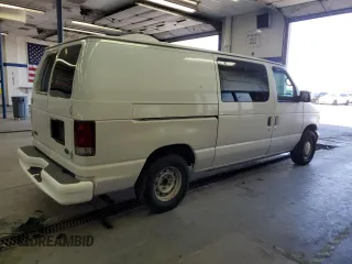 2001 Ford Econoline Cargo with VIN 1FTRE14291HA69623, listed as a Copart auction lot 50031845 with 103,169 mi miles and Salvage Title. Bid and sale history available at carsss.com. Image 3.