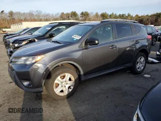 2015 Toyota RAV4 LE with VIN JTMBFREV2FD142951, listed as a Copart auction lot 46443175 with 127,249 mi miles and Salvage Title. Bid and sale history available at carsss.com. Image 1.