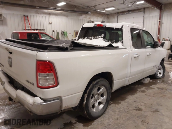 2020 Ram 1500 Big Horn with VIN 1C6SRFBT7LN404274, listed as a IAAI auction lot 41576959 with 66,394 mi miles. Bid and sale history available at carsss.com. Image 4.