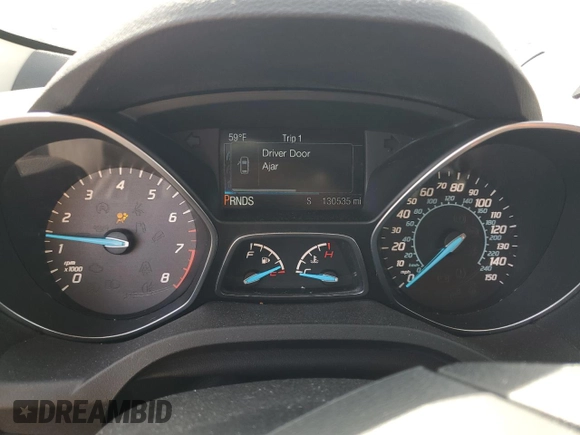 2015 Ford Escape Titanium with VIN 1FMCU9J96FUC46213, listed as a Copart auction lot 50299845 with 130,535 mi miles and Salvage Title. Bid and sale history available at carsss.com. Image 9.
