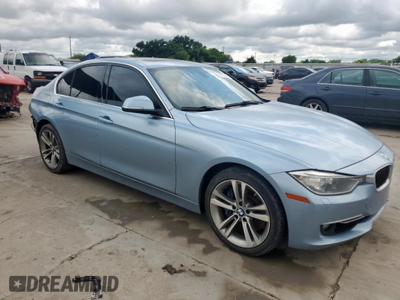 2015 BMW 3 Series 328i with VIN WBA3A5C51FF453710, listed as a Copart auction lot 58713295 with 186,395 mi miles and Salvage title. Bid and sale history available at DreamBid. Image 4.