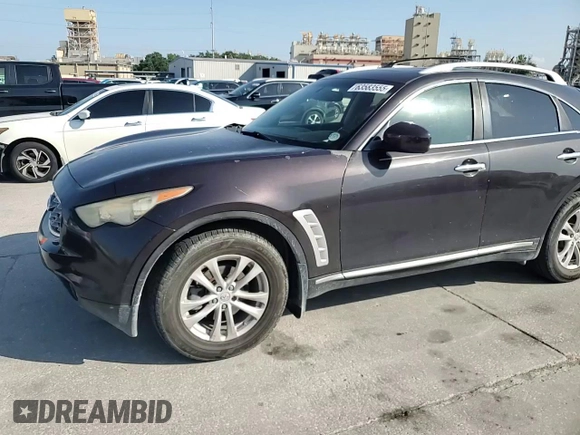 2010 Infiniti FX with VIN JN8AS1MW9AM856785, listed as a Copart auction lot 63583555 with 241,400 mi miles and Salvage title. Bid and sale history available at DreamBid. Image 14.