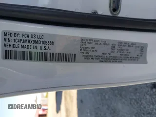 2021 Jeep Cherokee Trailhawk with VIN 1C4PJMBX9MD105888, listed as a IAAI auction lot 42065175 with 55,469 mi miles and . Bid and sale history available at DreamBid. Image 9.