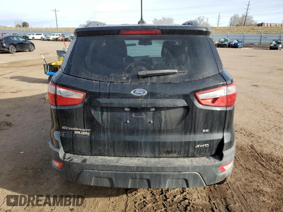2019 Ford EcoSport SE with VIN MAJ6S3GL8KC290811, listed as a Copart auction lot 50041145 with 54,667 mi miles and Salvage Title. Bid and sale history available at carsss.com. Image 6.
