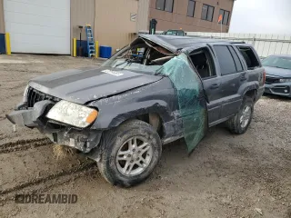 2004 Jeep Grand Cherokee Laredo with VIN 1J4GW48S54C283035, listed as a Copart auction lot 47814665 with 0 mi miles and Salvage Title. Bid and sale history available at carsss.com. Image 1.