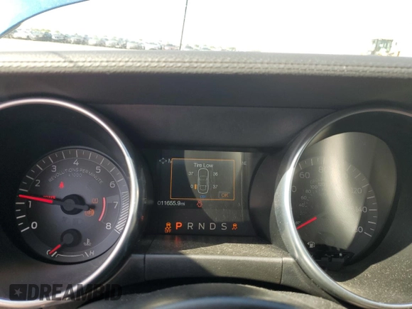 2023 Ford Mustang EcoBoost with VIN 1FA6P8TH1P5107731, listed as a Copart auction lot 55351575 with 11,655 mi miles and Salvage title. Bid and sale history available at DreamBid. Image 9.