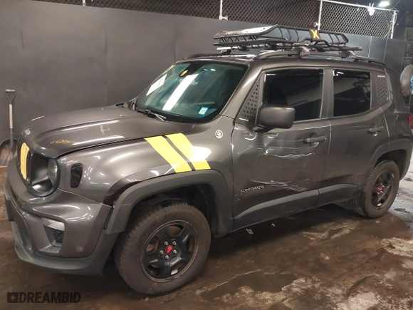 2019 Jeep Renegade Sport with VIN ZACNJBAB4KPK79364, listed as a IAAI auction lot 41593126 with 129,902 mi miles. Bid and sale history available at carsss.com. Image 6.