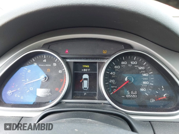2015 Audi Q7 Premium Plus with VIN WA1LGAFE8FD017092, listed as a IAAI auction lot 42073593 with 105,593 mi miles and . Bid and sale history available at DreamBid. Image 7.