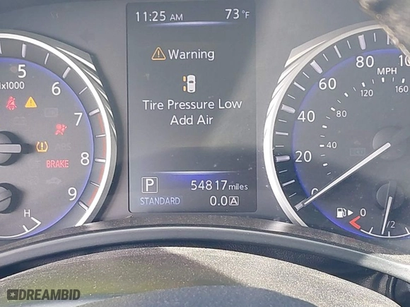 2018 Infiniti Q60 3.0t LUXE with VIN JN1EV7EK1JM342984, listed as a IAAI auction lot 41570887 with 54,817 mi miles. Bid and sale history available at carsss.com. Image 7.