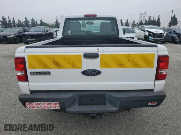 2011 Ford Ranger XL with VIN 1FTKR1AD7BPA31536, listed as a Copart auction lot 54599525 with 157,809 mi miles and Clean Title. Bid and sale history available at carsss.com. Image 6.