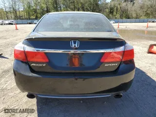2015 Honda Accord Sedan Sport with VIN 1HGCR2F52FA080603, listed as a Copart auction lot 50133585 with 163,820 mi miles and Salvage Title. Bid and sale history available at carsss.com. Image 6.
