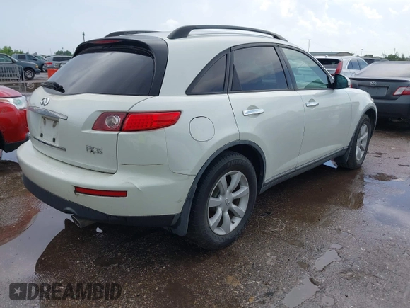 2005 Infiniti FX z VIN JNRAS08UX5X104113, wystawiony jako IAAI lot #42509916 z przebiegiem 195 026 mil mil oraz . Historia ofert i sprzedaży dostępna na DreamBid. Obrazek 4.