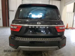 2021 Nissan Armada SL with VIN JN8AY2BA4M9372901, listed as a Copart auction lot 46041155 with 102,152 mi miles and Salvage Title. Bid and sale history available at carsss.com. Image 6.