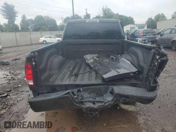 2018 Ram 1500 Express with VIN 1C6RR7FT8JS277905, listed as a Copart auction lot 57579305 with 76,450 mi miles and Salvage title. Bid and sale history available at DreamBid. Image 6.