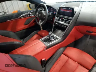 2021 BMW 8 Series M850i xDrive with VIN WBABC4C08MCE91845, listed as a Copart auction lot 67661964 with 6,002 mi miles and Salvage Title. Bid and sale history available at carsss.com. Image 8.