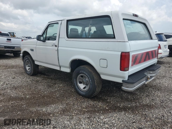 1996 Ford Bronco Custom with VIN 1FMEU15H7TLB45968, listed as a Copart auction lot 53925305 with 0 mi miles and Clean Title. Bid and sale history available at carsss.com. Image 2.
