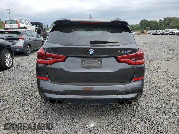 2020 BMW X3 M Competition with VIN 5YMTS0C09L9C08424, listed as a Copart auction lot 67135334 with 0 mi miles and Salvage Title. Bid and sale history available at carsss.com. Image 6.