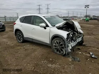 2016 Mazda CX-5 Grand Touring with VIN JM3KE4DY6G0708059, listed as a Copart auction lot 43707645 with 0 mi miles and Salvage Title. Bid and sale history available at carsss.com. Image 10.