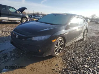2019 Honda Civic Si with VIN 2HGFC1E55KH708286, listed as a Copart auction lot 47107035 with 168,624 mi miles and Salvage Title. Bid and sale history available at DreamBid. Image 1.