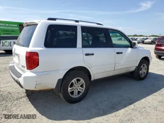 2004 Honda Pilot EX with VIN 2HKYF18504H569611, listed as a Copart auction lot 53247405 with 199,141 mi miles and Salvage Title. Bid and sale history available at carsss.com. Image 3.